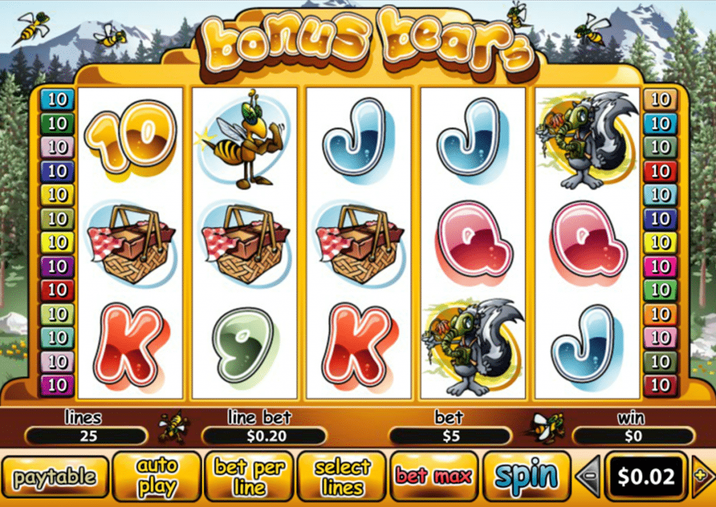 รูปแบบแจ็คพ็อตเกม Bonus Bear โบนัสแบร์