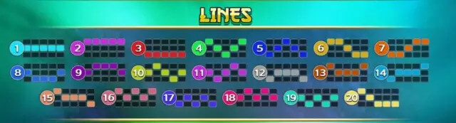 PAY LINES ในเกมปากั้ว 2