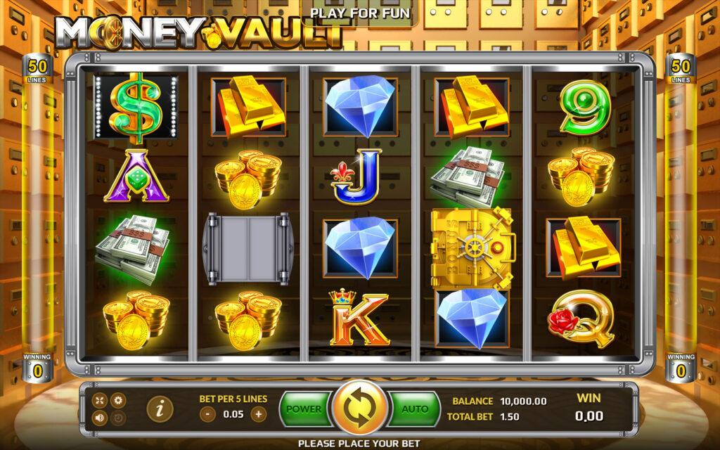 รูปแบบจ็คพ็อตเกม Money Vault   : มันนี่ วอล์ท