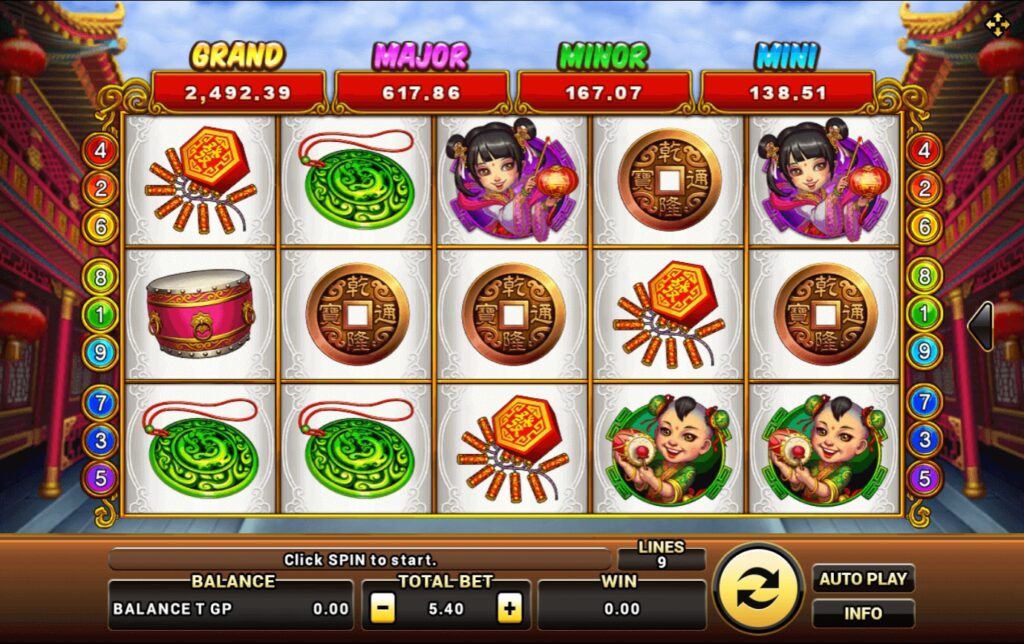 รูปแบบจ็คพ็อตเกม Lucky God Progressive  : ลัคกี้ ก๊อด โปรเกรสซีฟ