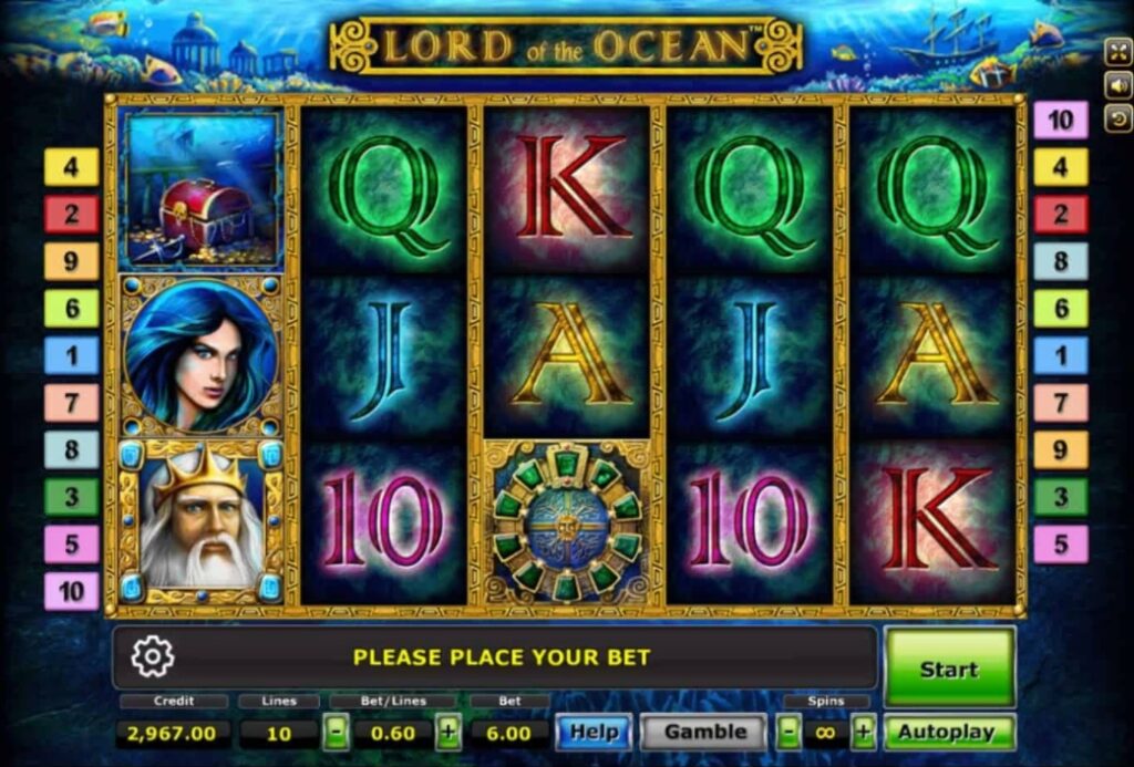 รูปแบบจ็คพ็อตเกม Lord Of The Ocean  : ลอร์ด อ๊อฟ ดิโอเชี่ยน