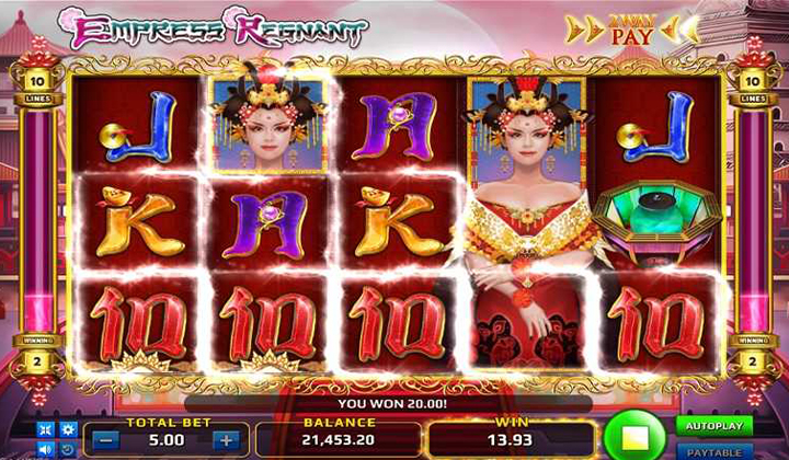 รูปแบบแจ็คพ็อตเกม Empress Regnant  : เอ็มเพรส เรเก้นท์