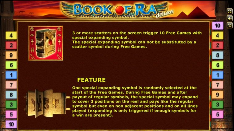 รูปแบบแจ็คพ็อตเกม Book Of Ra Deluxe : บุ๊ค อ๊อฟ รา ดีลักซ์