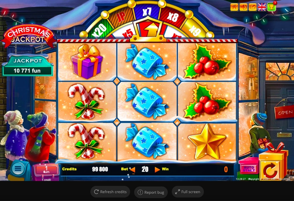 รูปแบบแจ็คพ็อตเกม Christmas Jackpot : คริสมาสต์ แจ็คพอต