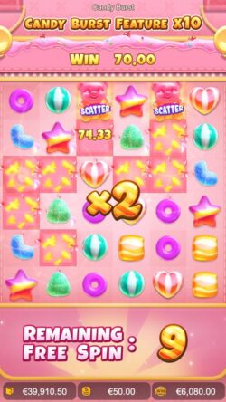 กฎกติกาเล่น PG SLOT CANDY BURST