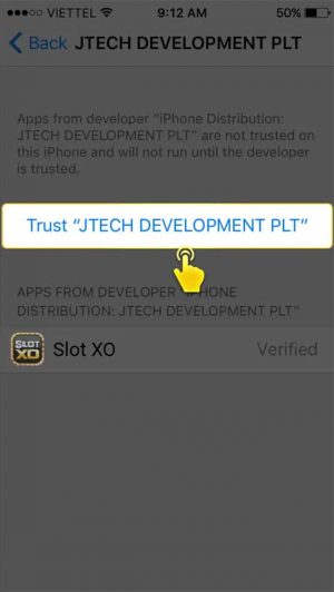 ขั้นตอนที่ 7 วิธีติดตั้ง ดาวโหลดXO บน iOS slotxo